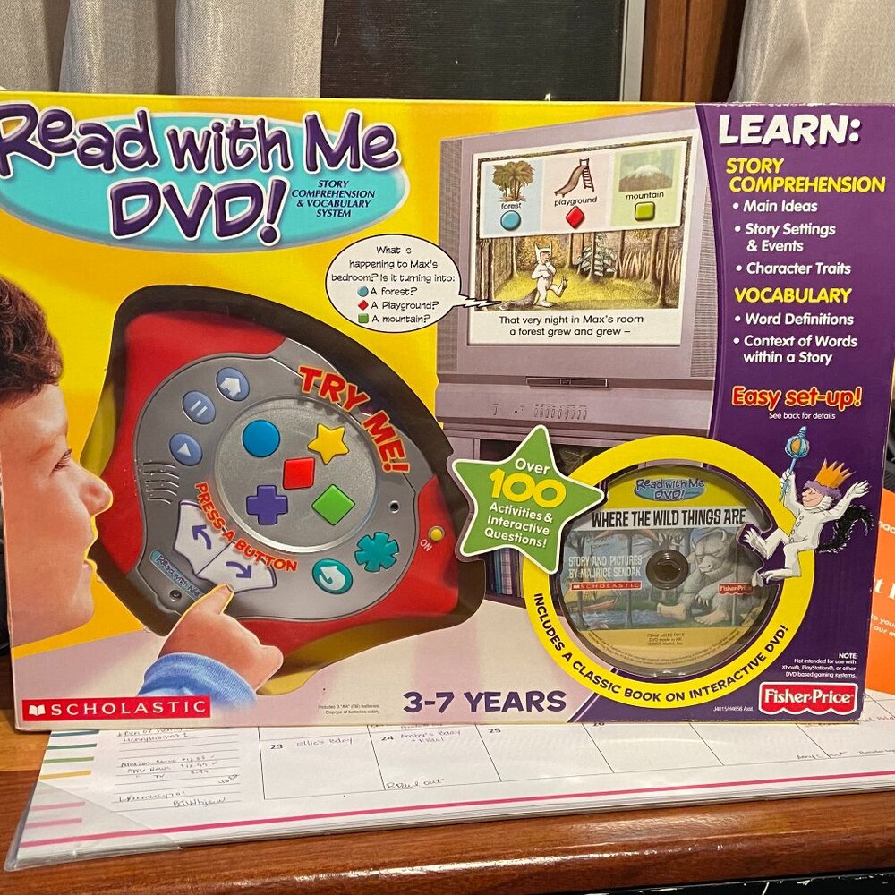 NIB Read with Me DVD System - Includes Where the Wild Things Are interactive DVD